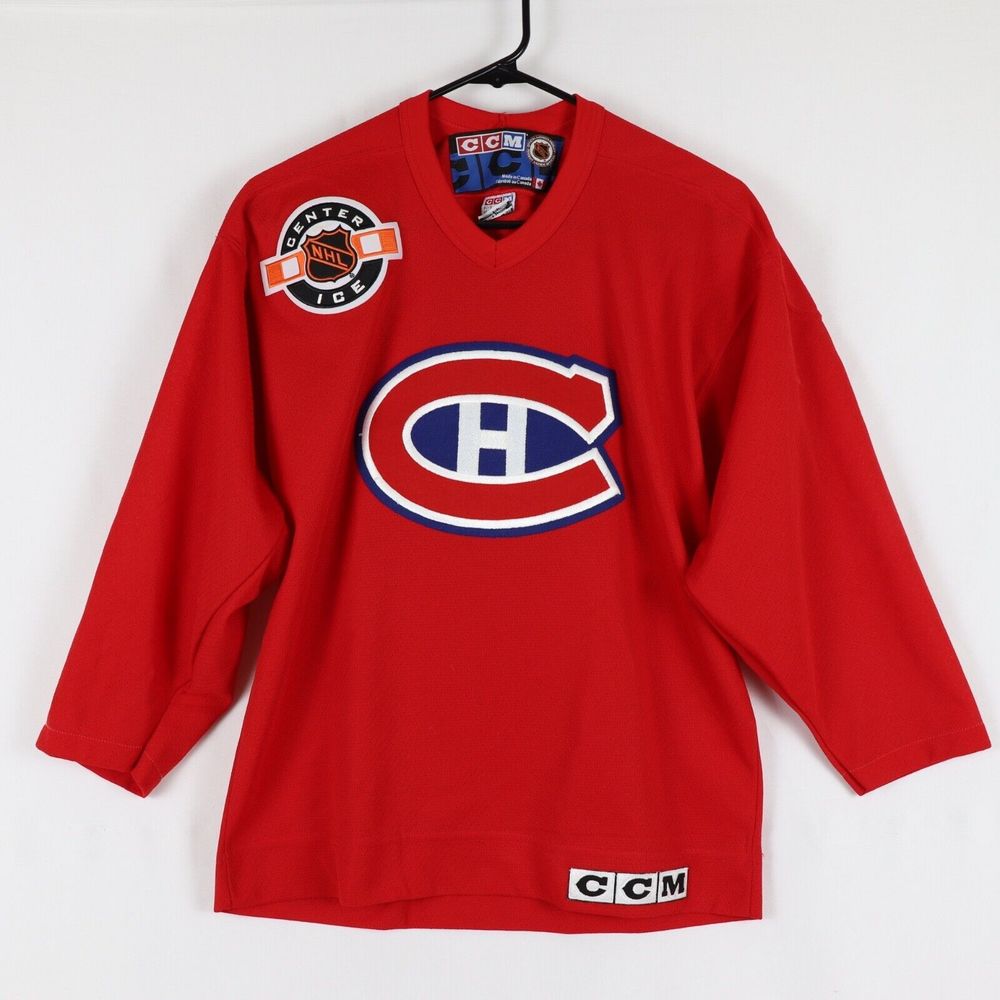 Montreal Canadiens Jersey Youth Size L/XL Red Made in Canada